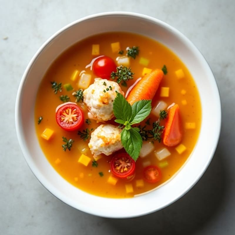 Hearty Fresh Crab and Vegetable Soup