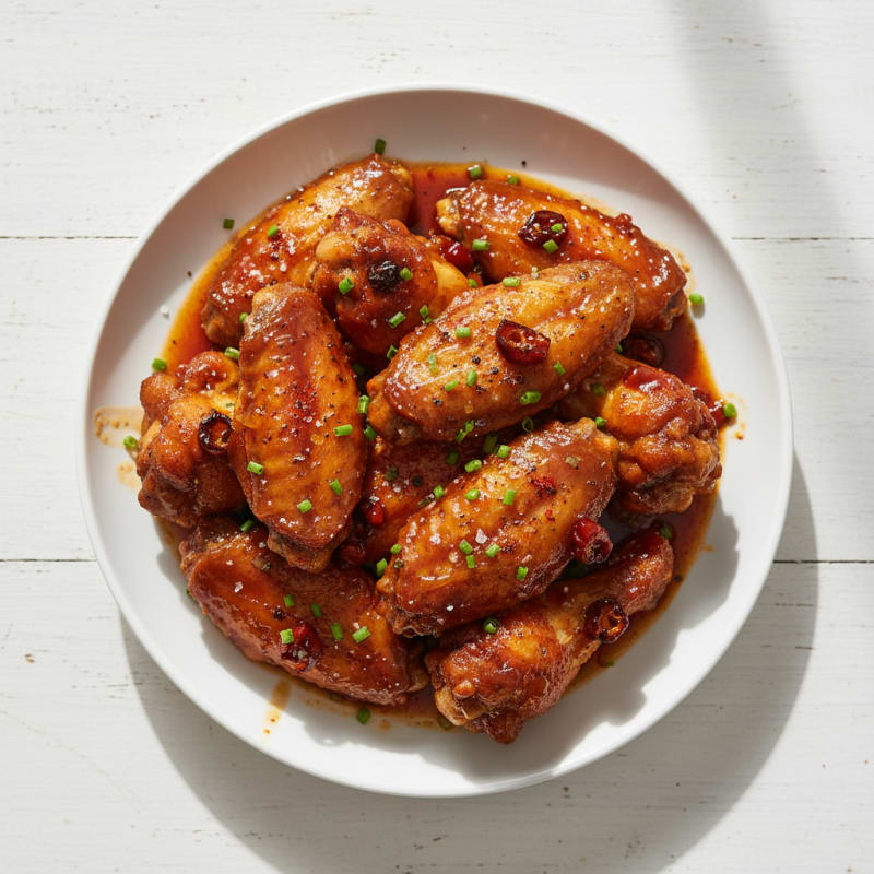 Crispy Chipotle BBQ Chicken Wings