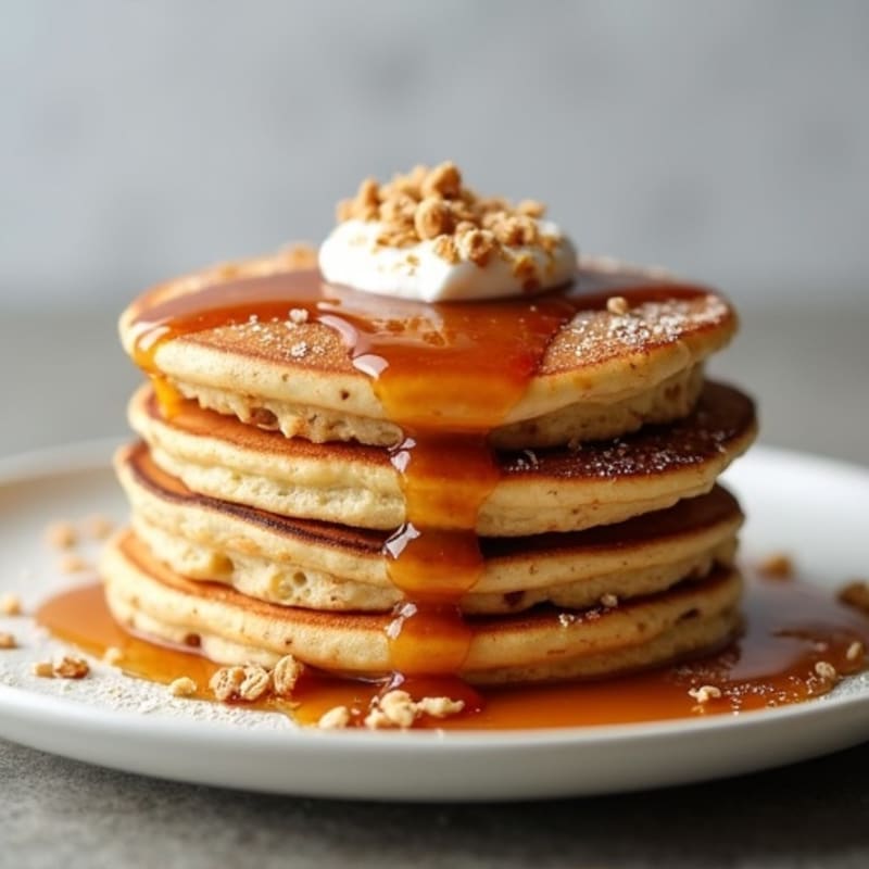 Fluffy Maple Spiced Protein Pancakes