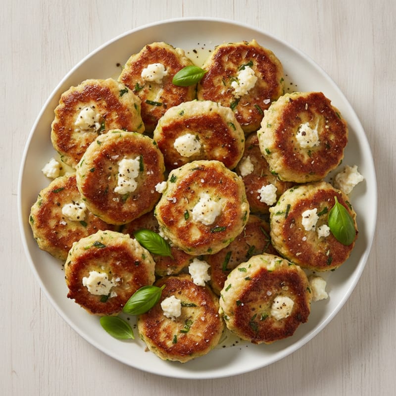 Chicken Zucchini Burgers with Feta