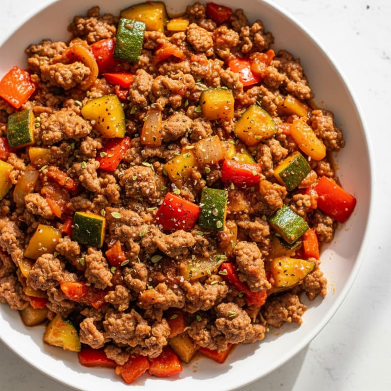 Ground Beef and Vegetable Skillet