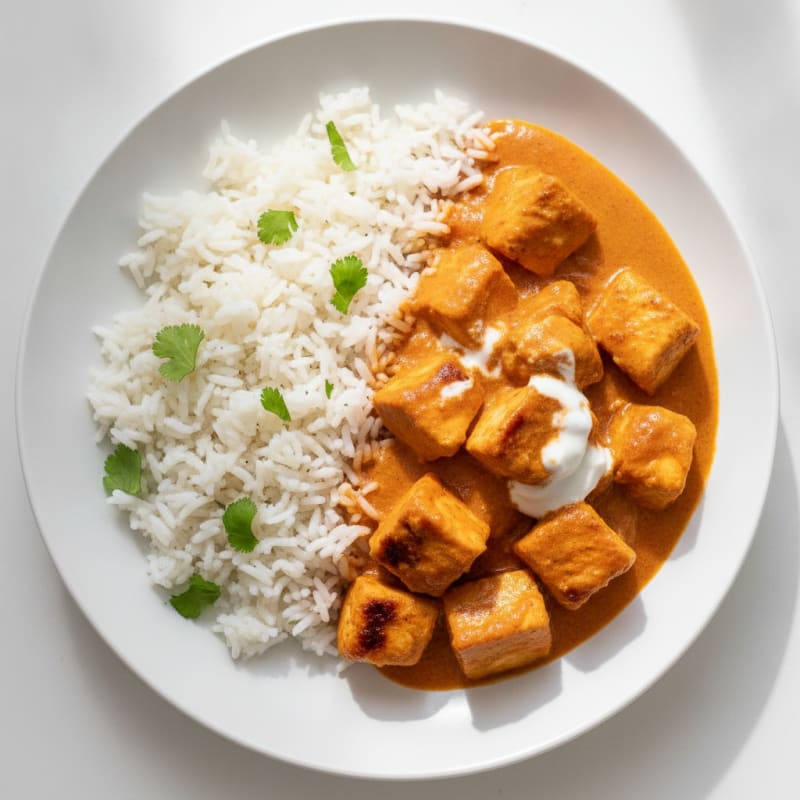 Indian Butter Chicken with Basmati Rice