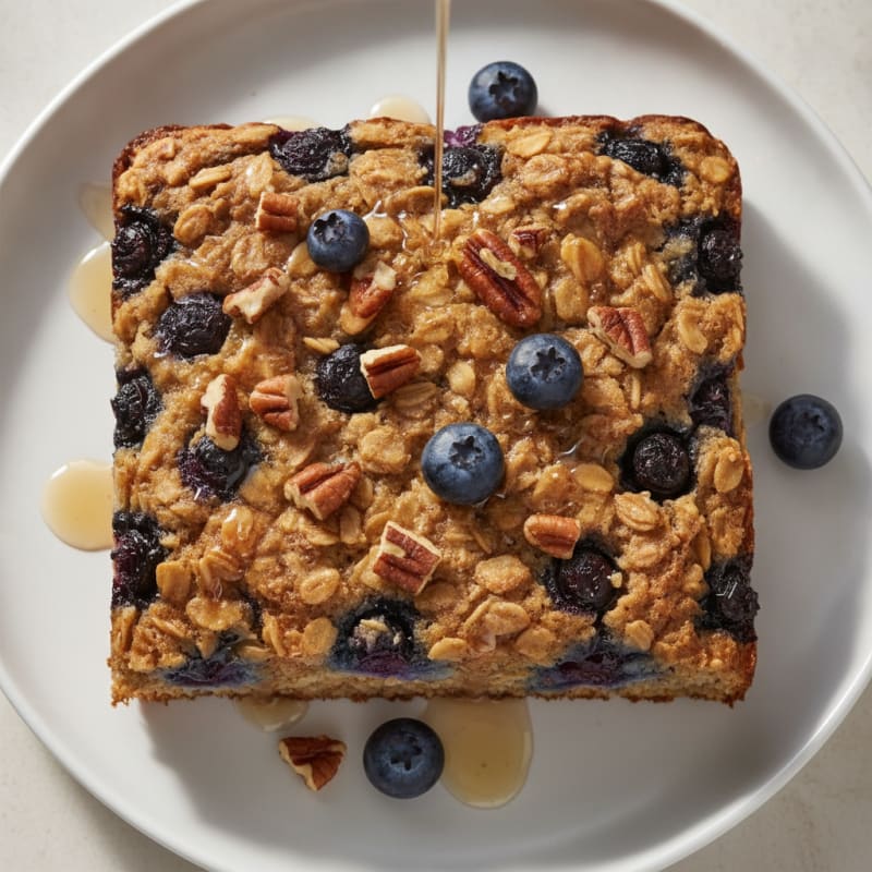 Blueberry Pecan Baked Oatmeal