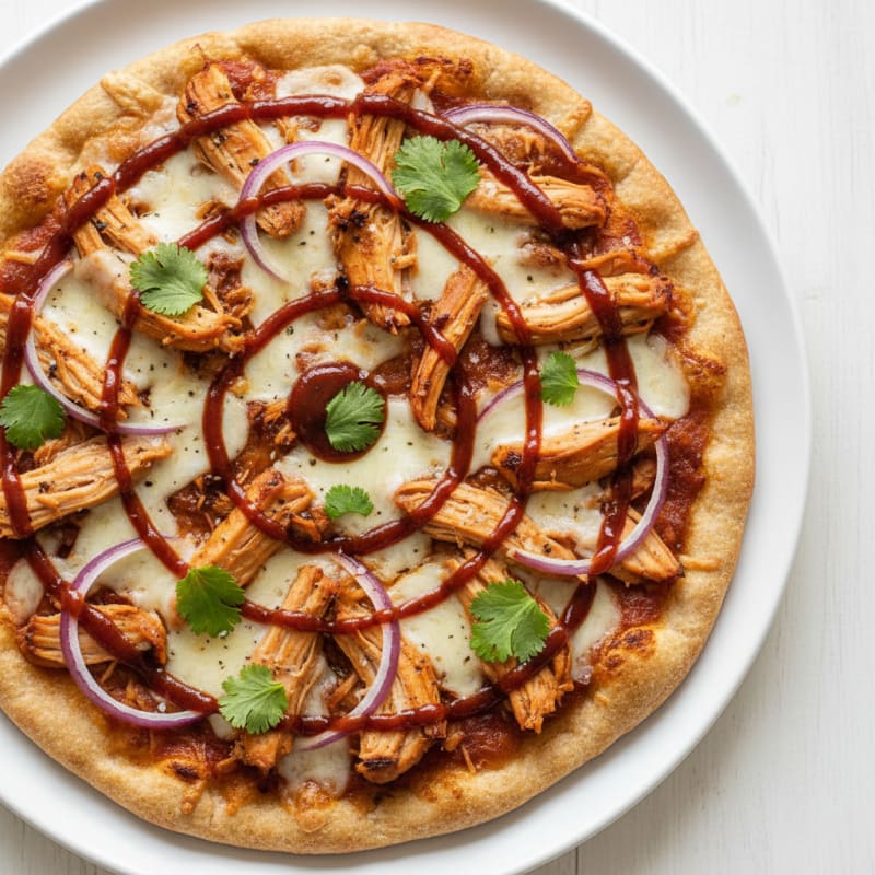 High-Protein BBQ Chicken Pizza