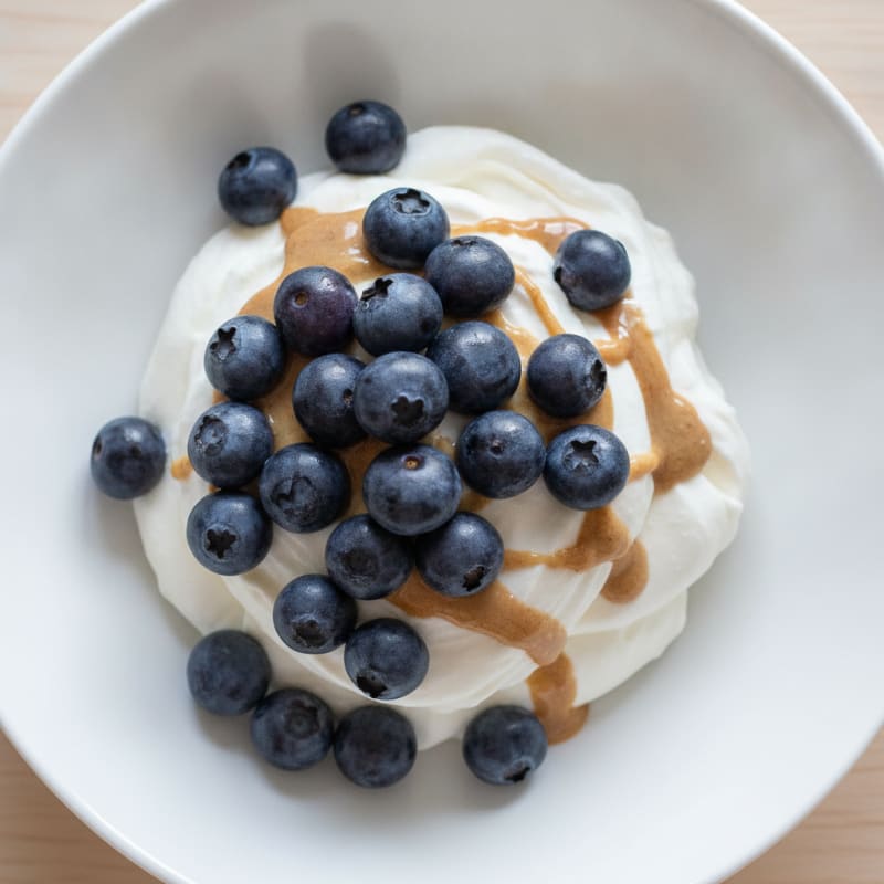 Silky Greek Yogurt Protein Mousse with Berries