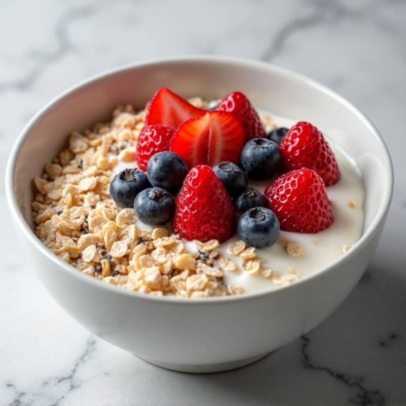 Creamy Protein Oats with Fresh Berries