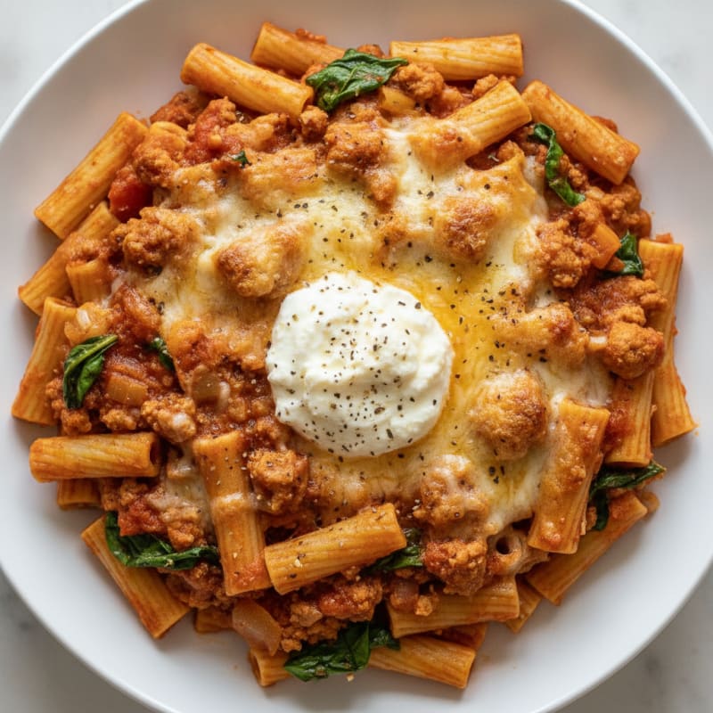 Classic Baked Ziti with Ricotta