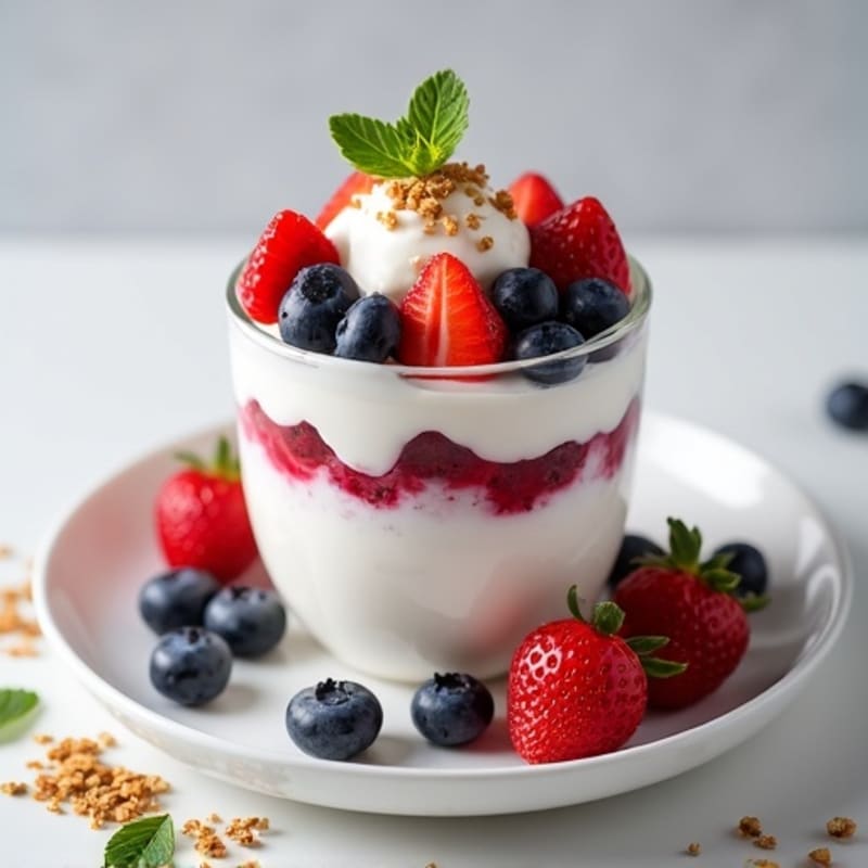 Silky High-Protein Greek Yogurt Fruit Parfait
