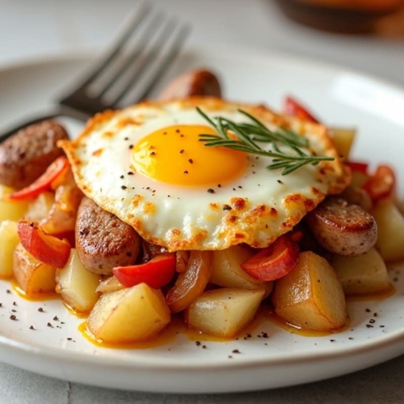 Hearty Baked Sausage and Roasted Potato Casserole