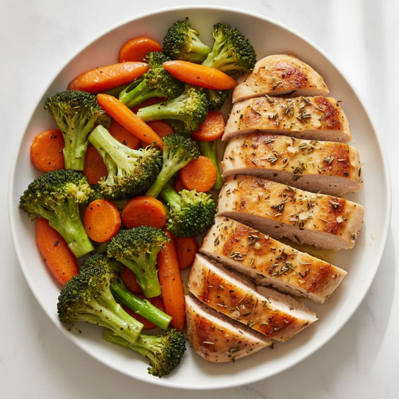 Garlic Herb Chicken with Roasted Vegetables