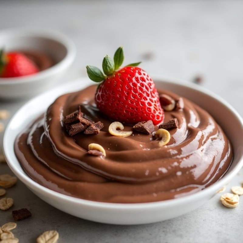 Silky Chocolate Protein Pudding with Greek Yogurt