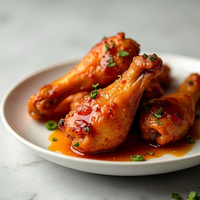 Crispy Baked Sweet and Sticky Honey Chicken Wings