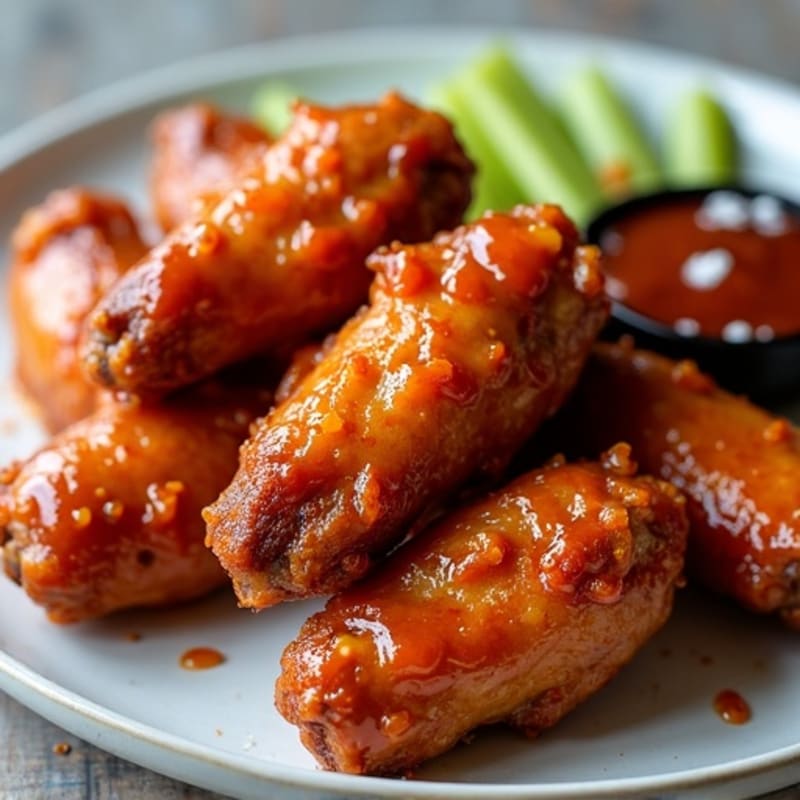 Crispy Baked Spicy BBQ Chicken Wings