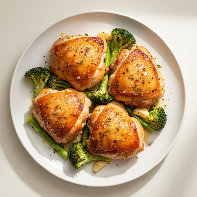 Garlic-Herb Roasted Chicken Thighs
