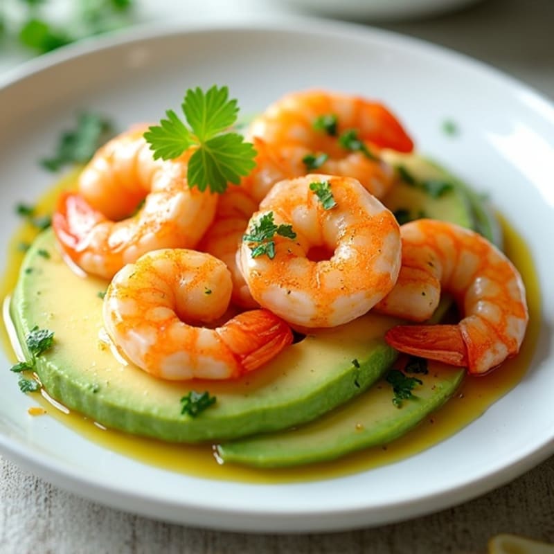 Fresh Citrus-Marinated Shrimp with Creamy Avocado