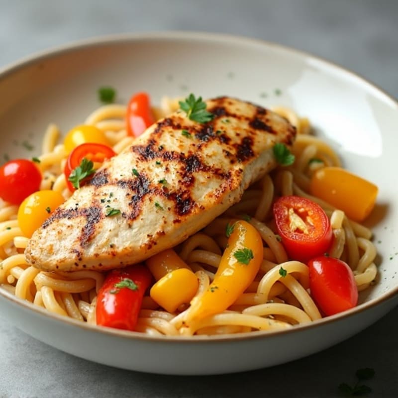 Creamy Cajun Chicken Pasta with Bell Peppers