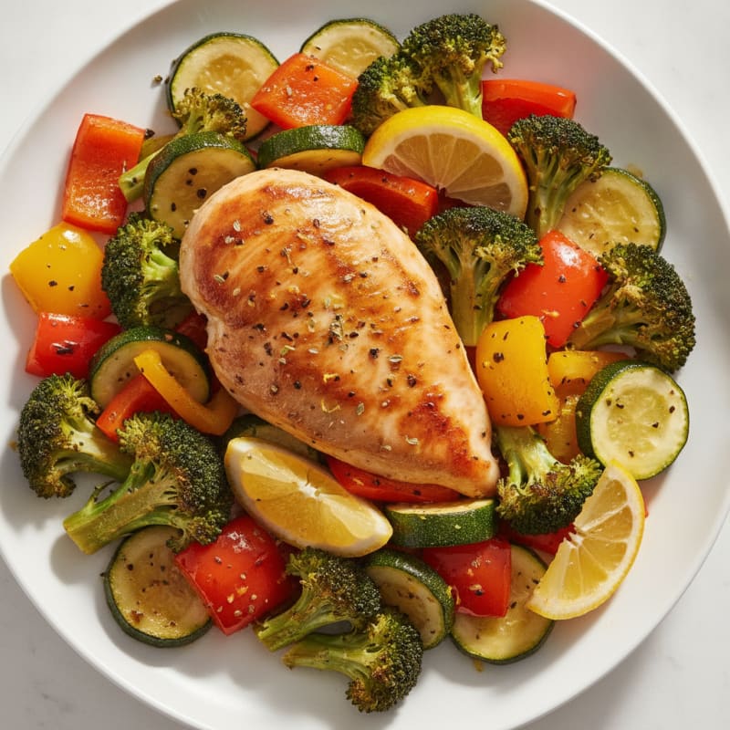 Sheet Pan Lemon Herb Chicken and Veggies