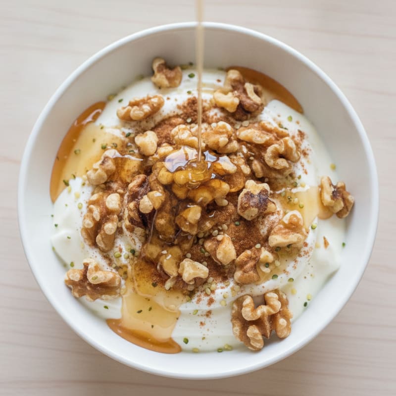 Greek Yogurt with Honey and Walnuts