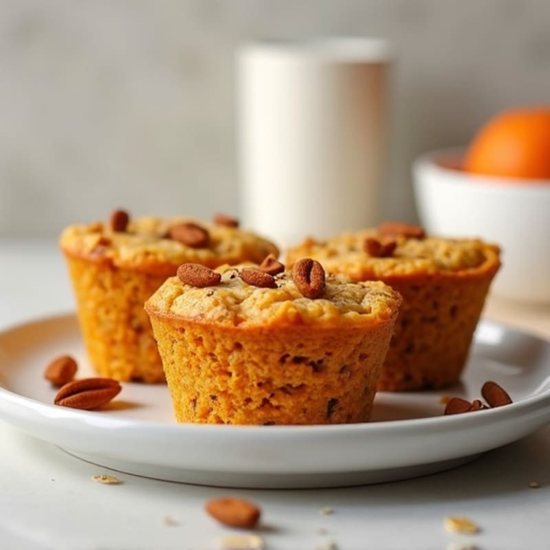 Baked Pumpkin Spice Oatmeal Cups