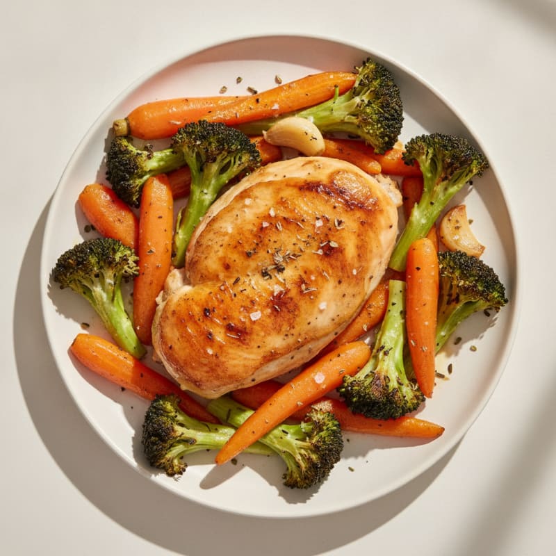 Lemon Herb Roasted Chicken with Vegetables