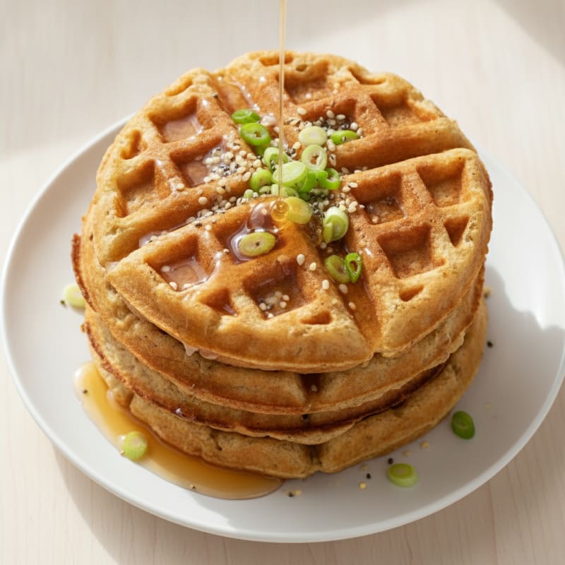 Fluffy Vegan Protein Waffles