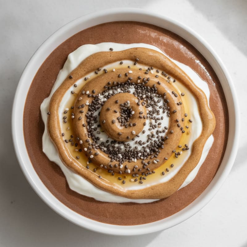 Silky Chocolate Protein Pudding with Greek Yogurt