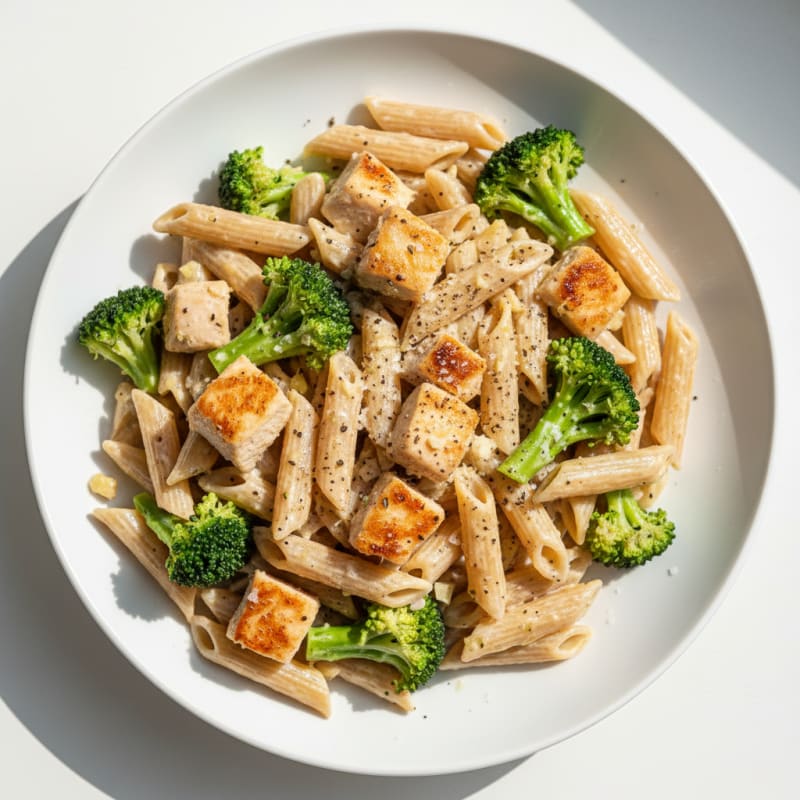 Garlic Parmesan Chicken Alfredo Pasta