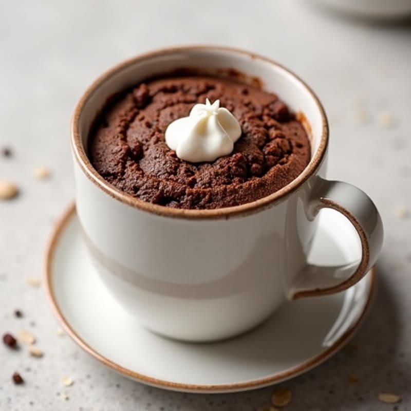 Healthy Chocolate Protein Mug Cake
