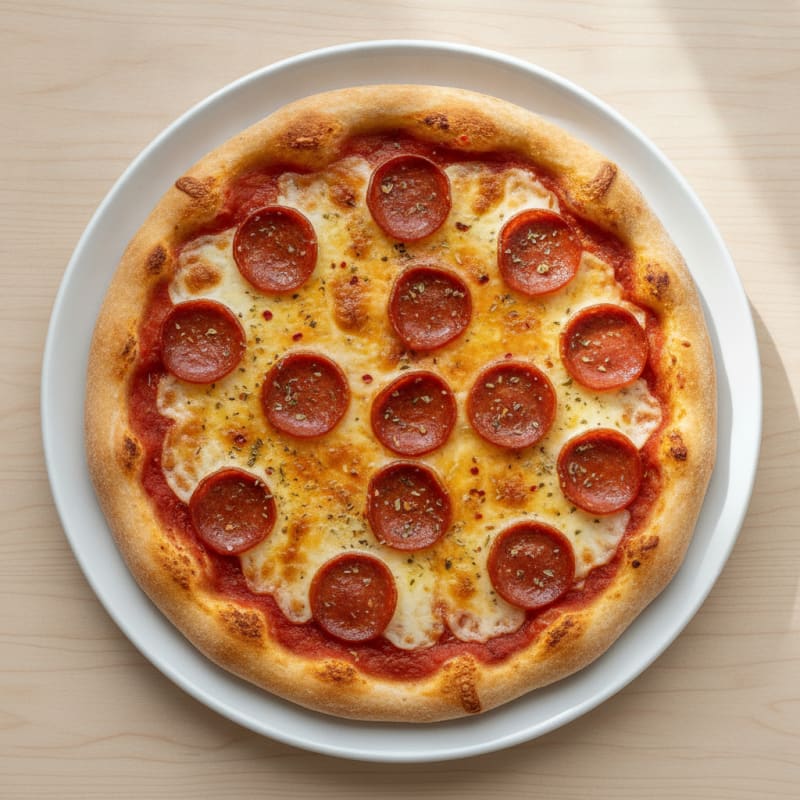Classic Pepperoni Pizza with Mozzarella