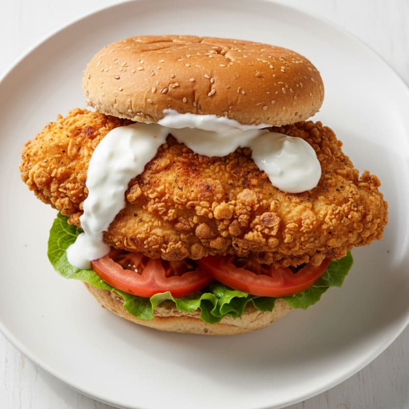 Crispy Buttermilk Fried Chicken Sandwich