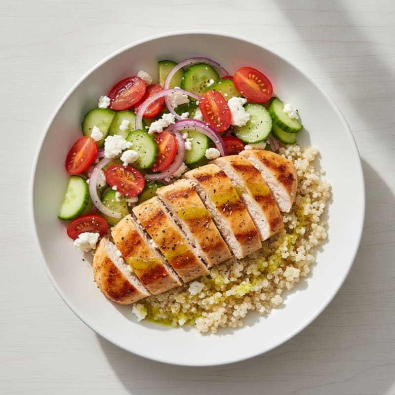 Lemon-Herb Chicken and Quinoa Bowl