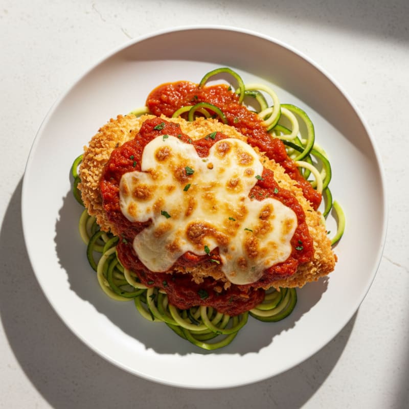 Crispy Baked Chicken Parmesan with Zesty Marinara