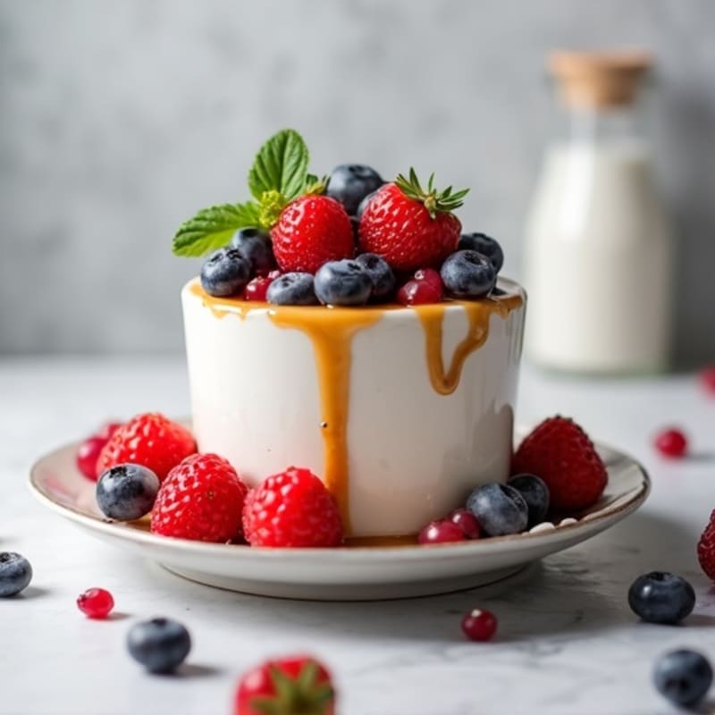 Creamy Greek Yogurt Parfait with Mixed Berries and Almond Butter