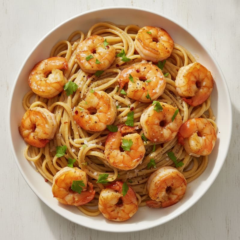 Garlic Butter Shrimp Scampi Pasta