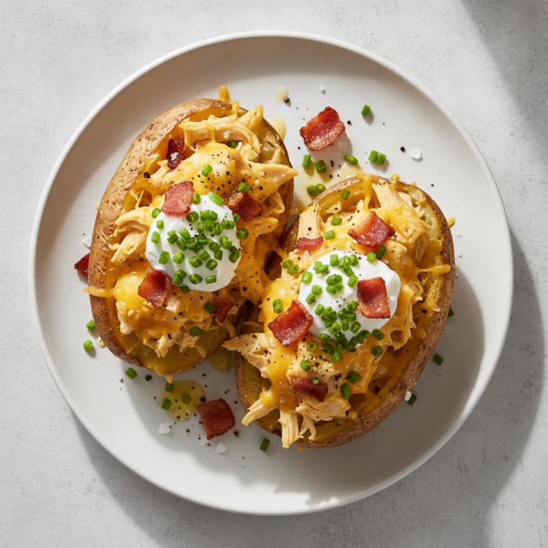 Loaded Baked Potatoes with Chives