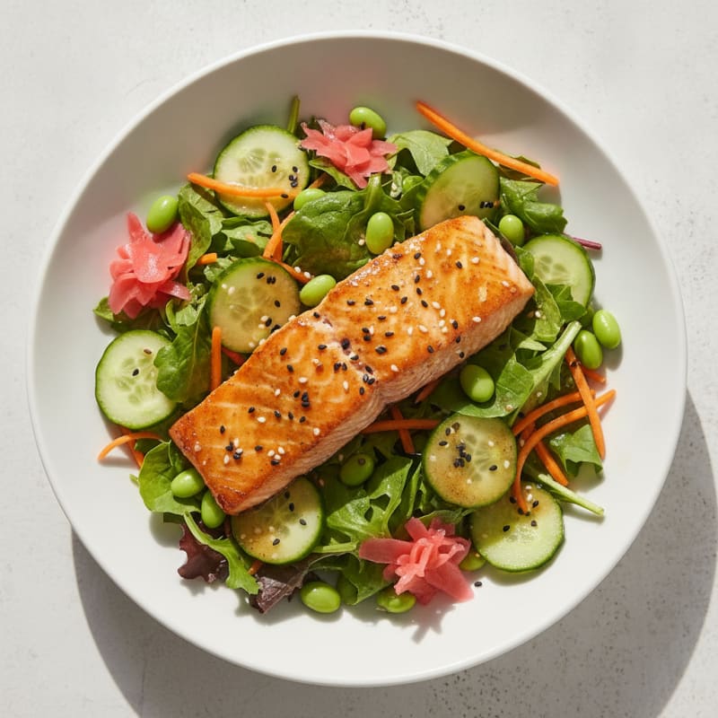 Sushi Ginger Salmon Salad