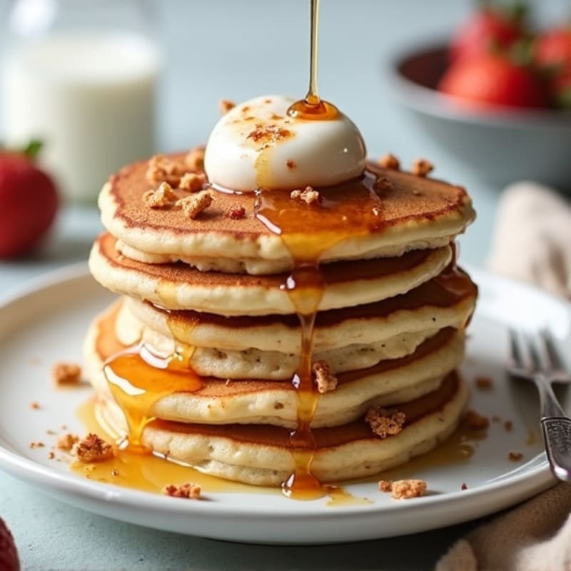 Fluffy Greek Yogurt Protein Pancakes