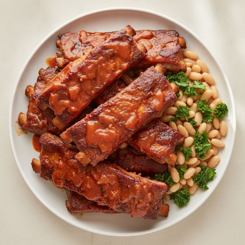 Smoked BBQ Ribs with Tangy Glaze
