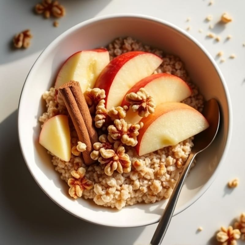 Protein-Packed Apple Cinnamon Steel Cut Oats