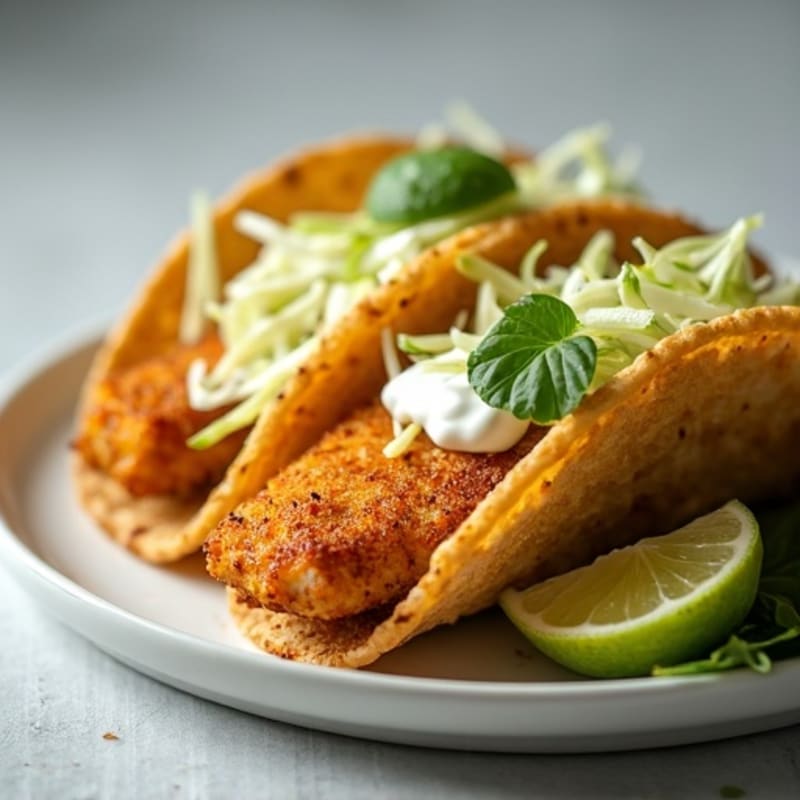 Crispy Lime-Seasoned Fish Tacos