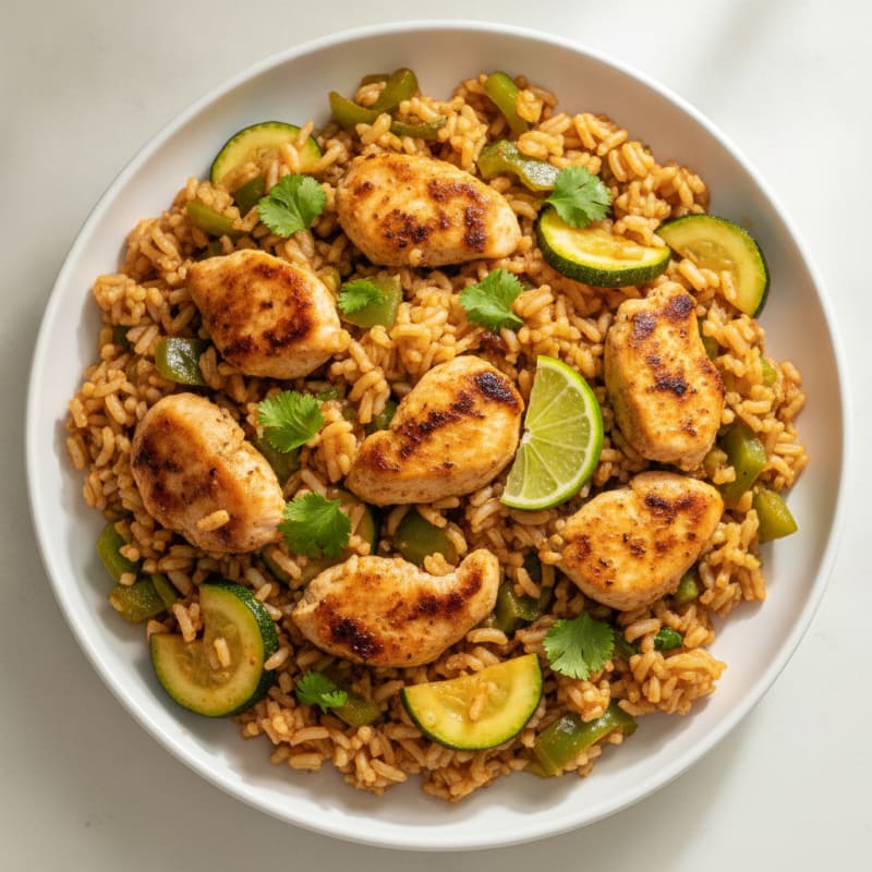 Mexican Chicken and Rice Skillet