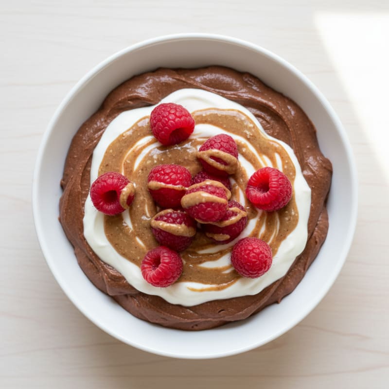 Silky Chocolate Protein Pudding with Greek Yogurt