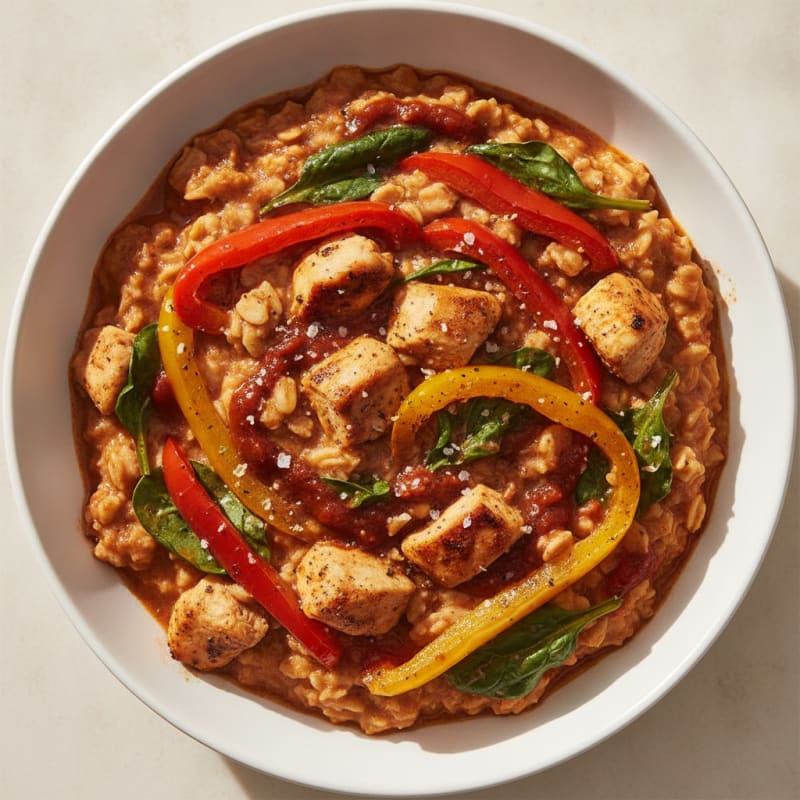 Fire-Roasted Pepper and Chipotle Oats