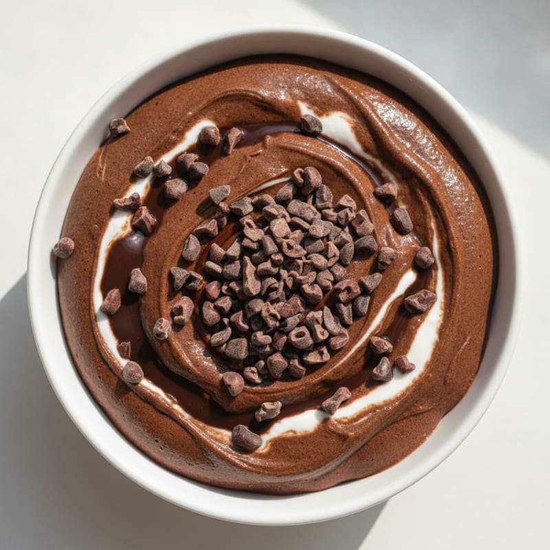 Chocolate Protein Mousse with Greek Yogurt
