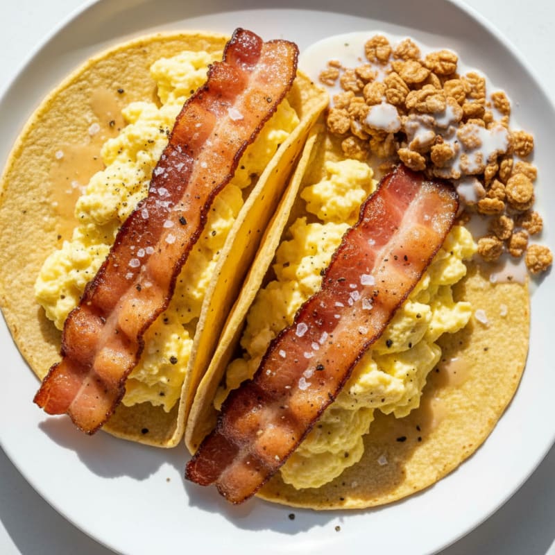 Bacon and Egg Breakfast Tacos