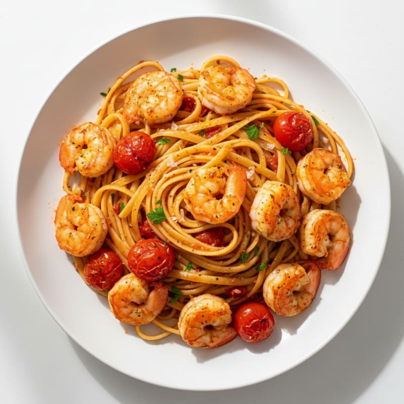 Spicy Calabrian Chili Shrimp Linguine