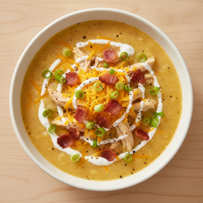Loaded Baked Potato and Bacon Soup