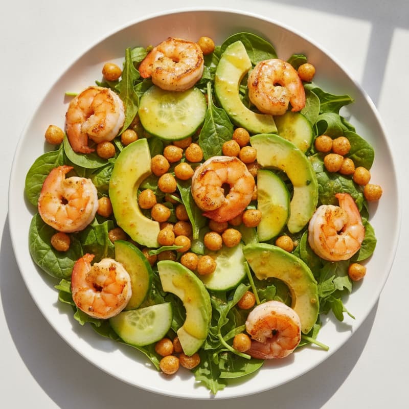 Crispy Chickpea and Avocado Salad with Citrus Dressing