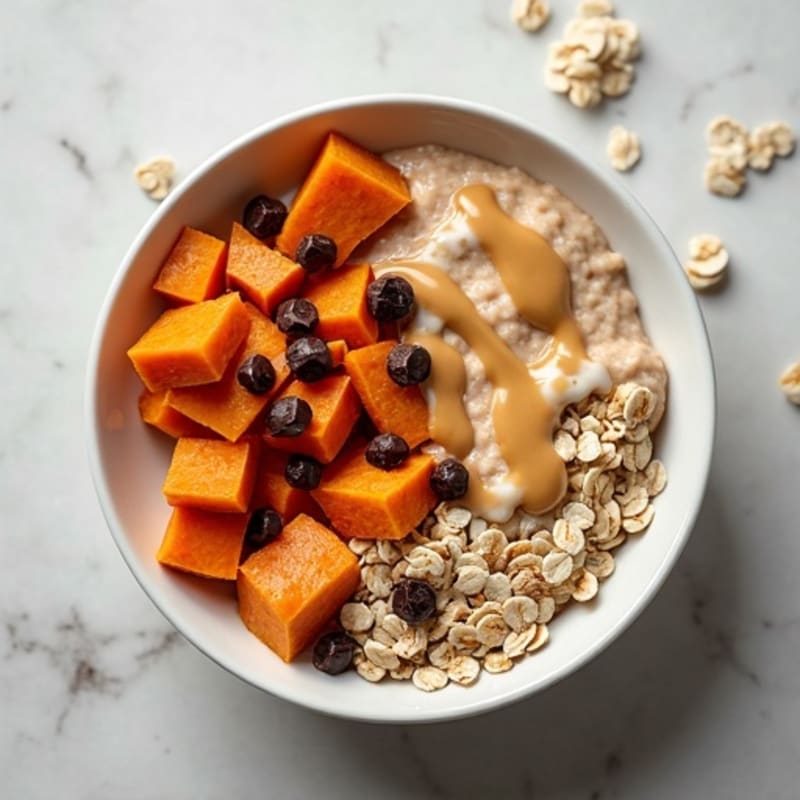 Sweet Potato Cookie Dough Protein Bowl