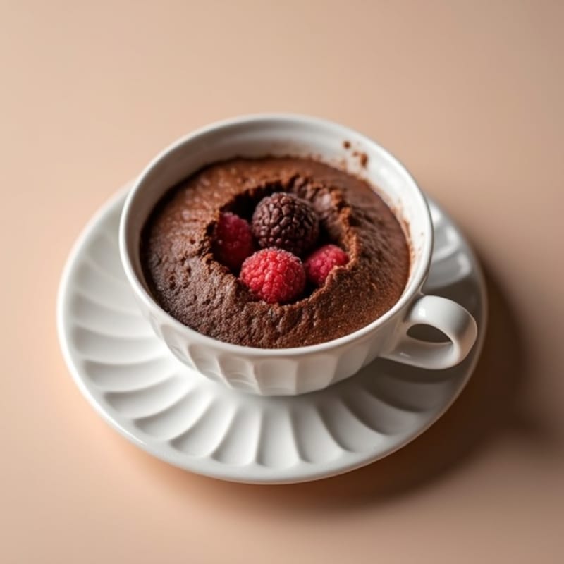 Healthy Chocolate Protein Mug Cake